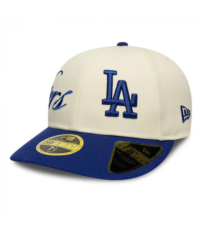 Gorra 59Fifty MLB Los Angeles Dodgers Side Script Beige
