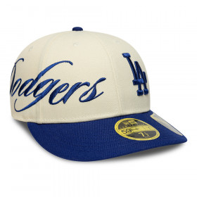 Gorra 59Fifty MLB Los Angeles Dodgers Side Script Beige