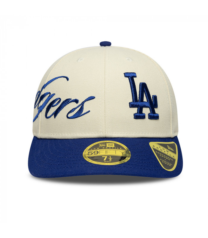 Gorra 59Fifty MLB Los Angeles Dodgers Side Script Beige