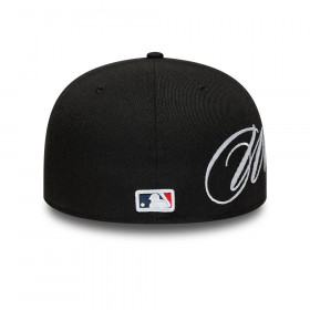 Gorra 59Fifty MLB Chicago White Sox Side Script Negro