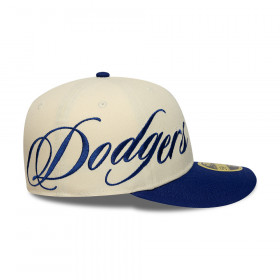 Gorra 59Fifty MLB Los Angeles Dodgers Side Script Beige