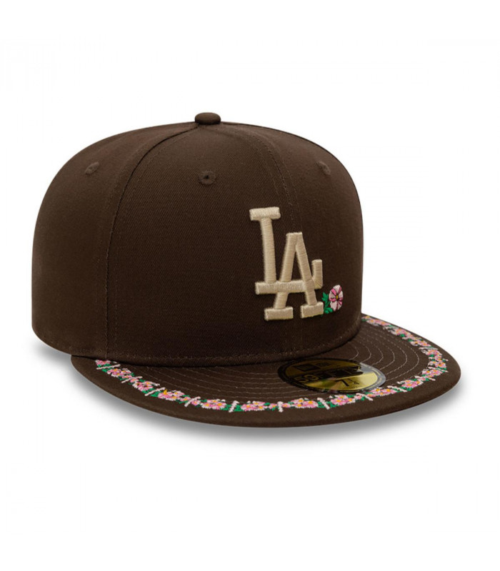 Gorra 59Fifty Los Angeles Dodgers MLB Floral Border Brown