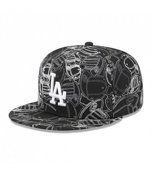 Gorra New Era 59Fifty Los Angeles Dodgers Cap Scramble Negro
