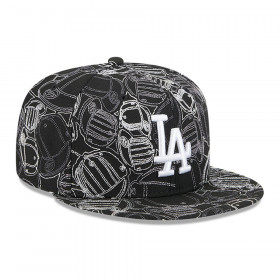 Gorra New Era 59Fifty Los Angeles Dodgers Cap Scramble Negro