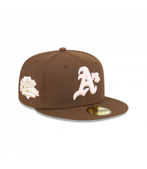 Gorra 59Fifty MLB Oakland Athletics Walnut Pink Marrón