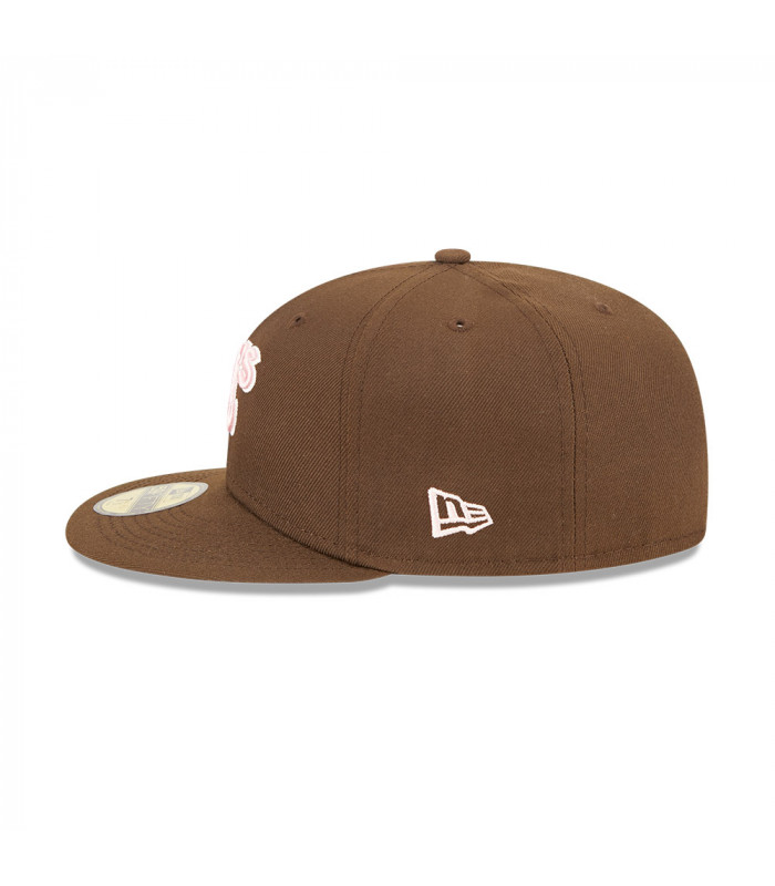 Gorra 59Fifty MLB Oakland Athletics Walnut Pink Marrón