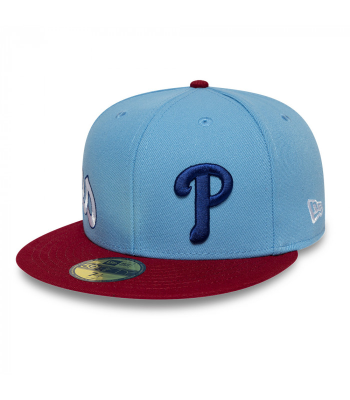 Gorra 59Fifty NBA Philadelphia Phillies MLB Multi Logo Celeste