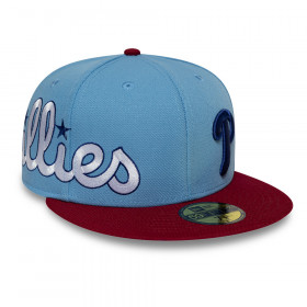 Gorra 59Fifty NBA Philadelphia Phillies MLB Multi Logo Celeste