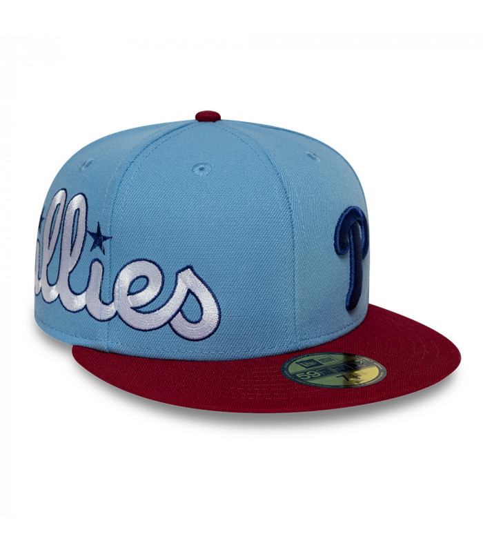 Gorra 59Fifty NBA Philadelphia Phillies MLB Multi Logo Celeste