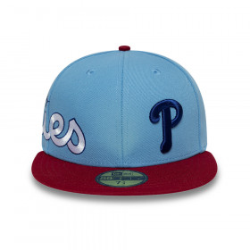 Gorra 59Fifty NBA Philadelphia Phillies MLB Multi Logo Celeste