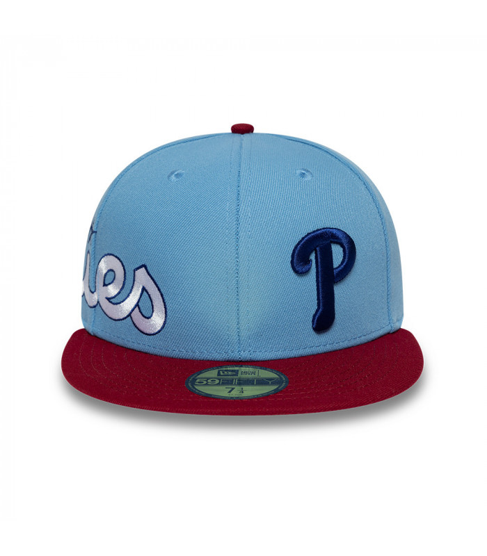 Gorra 59Fifty NBA Philadelphia Phillies MLB Multi Logo Celeste