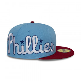 Gorra 59Fifty NBA Philadelphia Phillies MLB Multi Logo Celeste