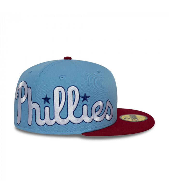 Gorra 59Fifty NBA Philadelphia Phillies MLB Multi Logo Celeste