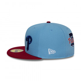 Gorra 59Fifty NBA Philadelphia Phillies MLB Multi Logo Celeste