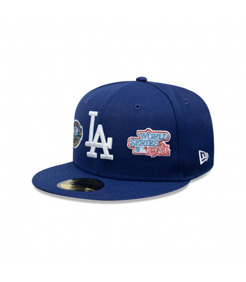 Gorra 59Fifty Los Angeles Dodgers MLB Many Patch Negro
