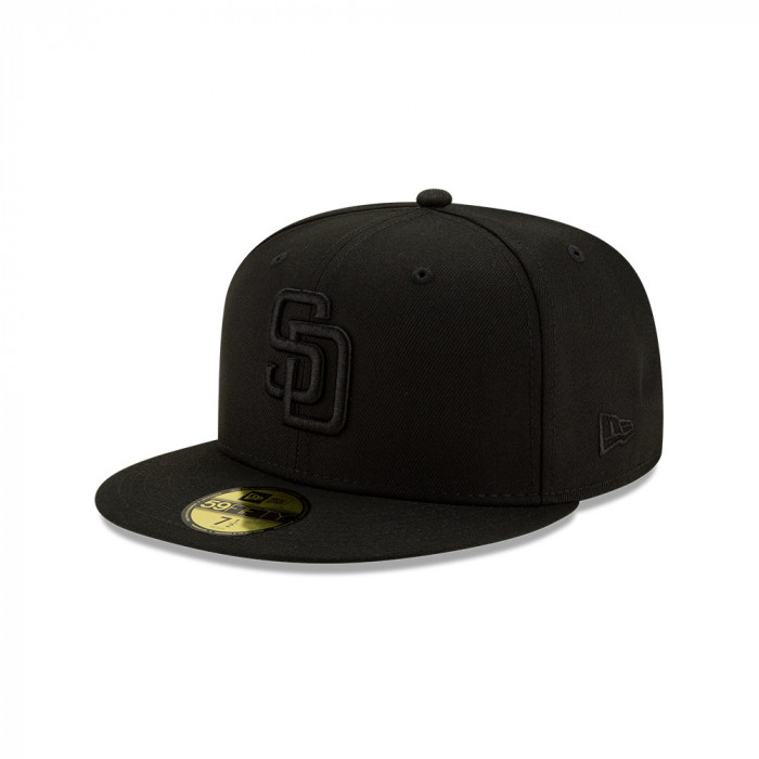 Gorra 59Fifty MLB San Diego Padres Basic Blkblk Fit Negro