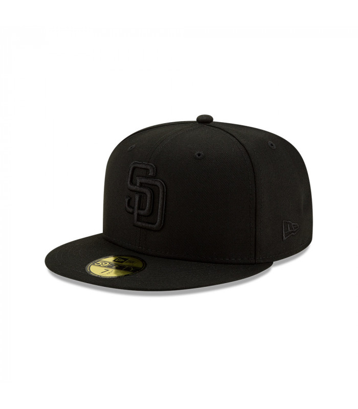 Gorra 59Fifty MLB San Diego Padres Basic Blkblk Fit Negro