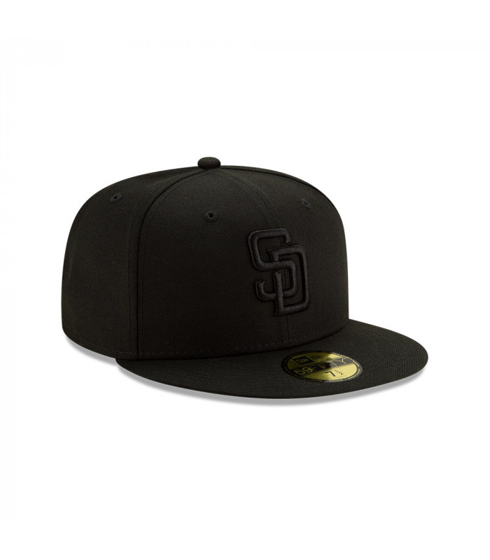 Gorra 59Fifty MLB San Diego Padres Basic Blkblk Fit Negro