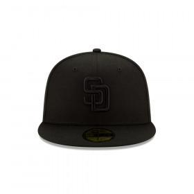 Gorra 59Fifty MLB San Diego Padres Basic Blkblk Fit Negro