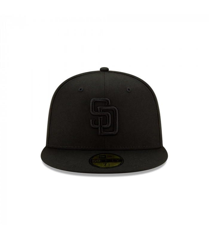 Gorra 59Fifty MLB San Diego Padres Basic Blkblk Fit Negro