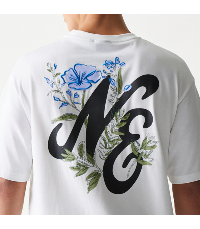 Polera New Era Floral Graphic Blanco