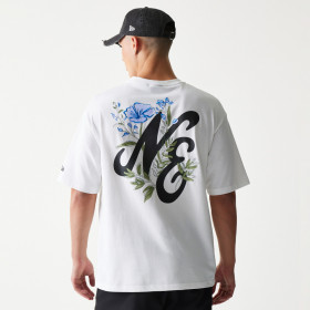 Polera New Era Floral Graphic Blanco