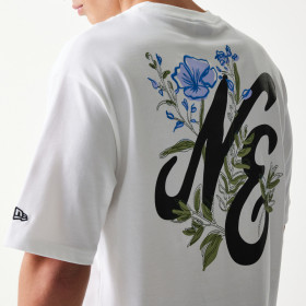 Polera New Era Floral Graphic Blanco