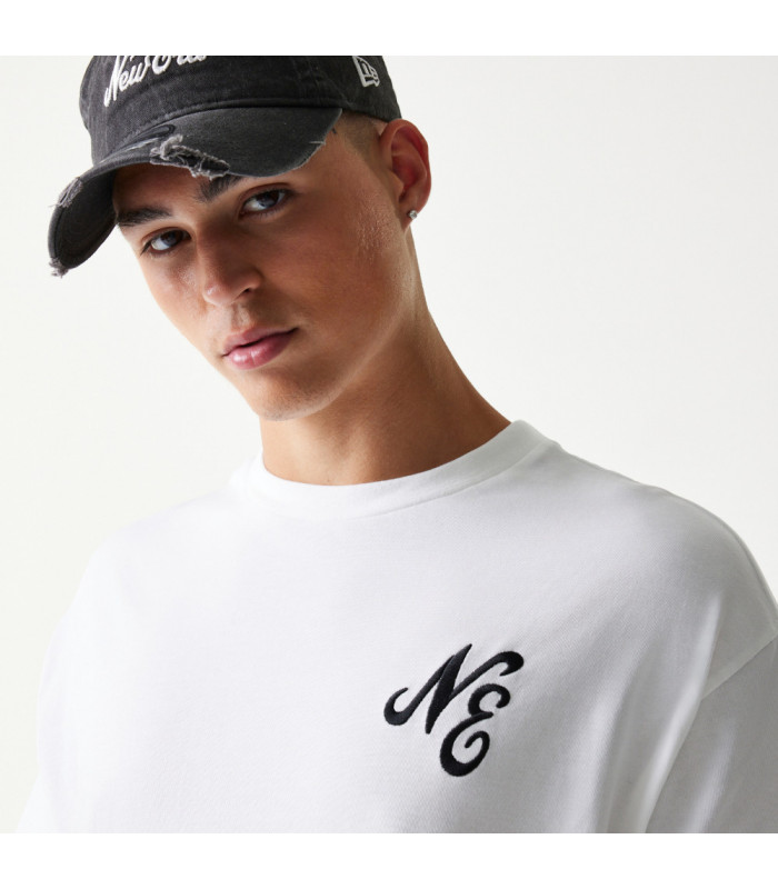 Polera New Era Floral Graphic Blanco