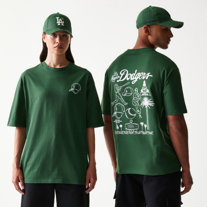 Polera MLB Los Angeles Dodgers Heritage Verde