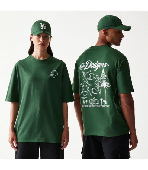 Polera MLB Los Angeles Dodgers Heritage Verde