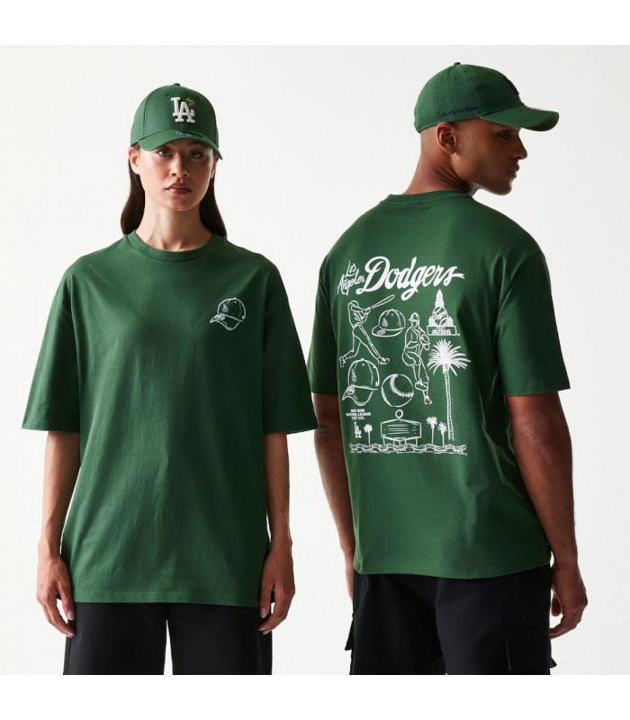 Polera MLB Los Angeles Dodgers Heritage Verde