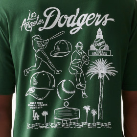 Polera MLB Los Angeles Dodgers Heritage Verde