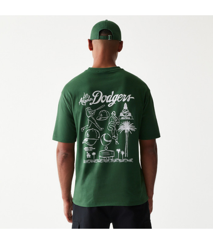 Polera MLB Los Angeles Dodgers Heritage Verde