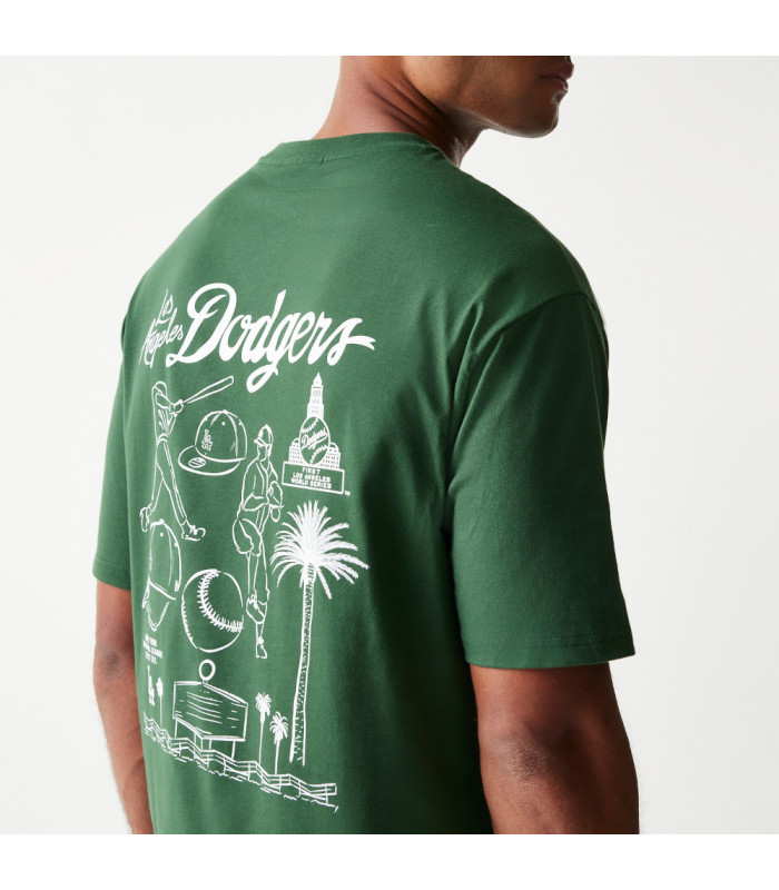 Polera MLB Los Angeles Dodgers Heritage Verde