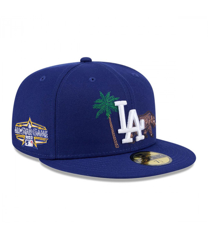 Gorra 59Fifty Los Angeles Dodgers MLB State Stitch Azul