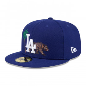 Gorra 59Fifty Los Angeles Dodgers MLB State Stitch Azul