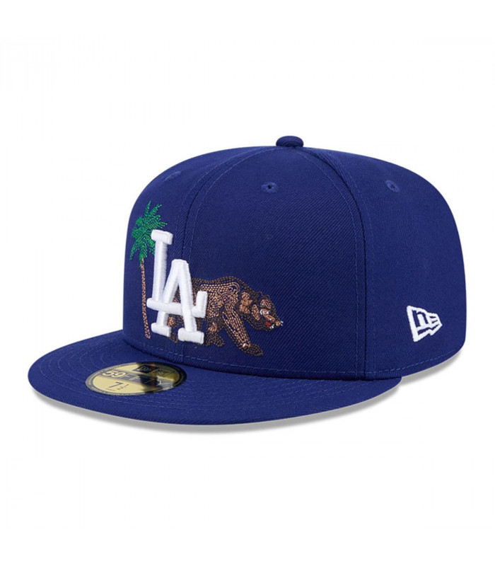 Gorra 59Fifty Los Angeles Dodgers MLB State Stitch Azul