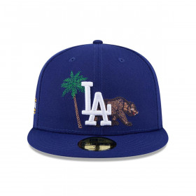 Gorra 59Fifty Los Angeles Dodgers MLB State Stitch Azul