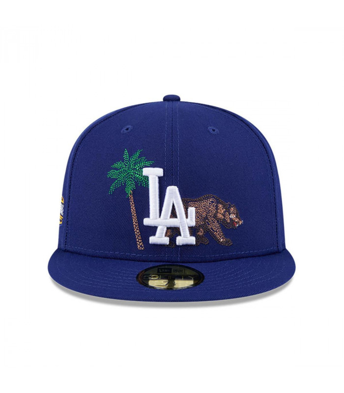 Gorra 59Fifty Los Angeles Dodgers MLB State Stitch Azul