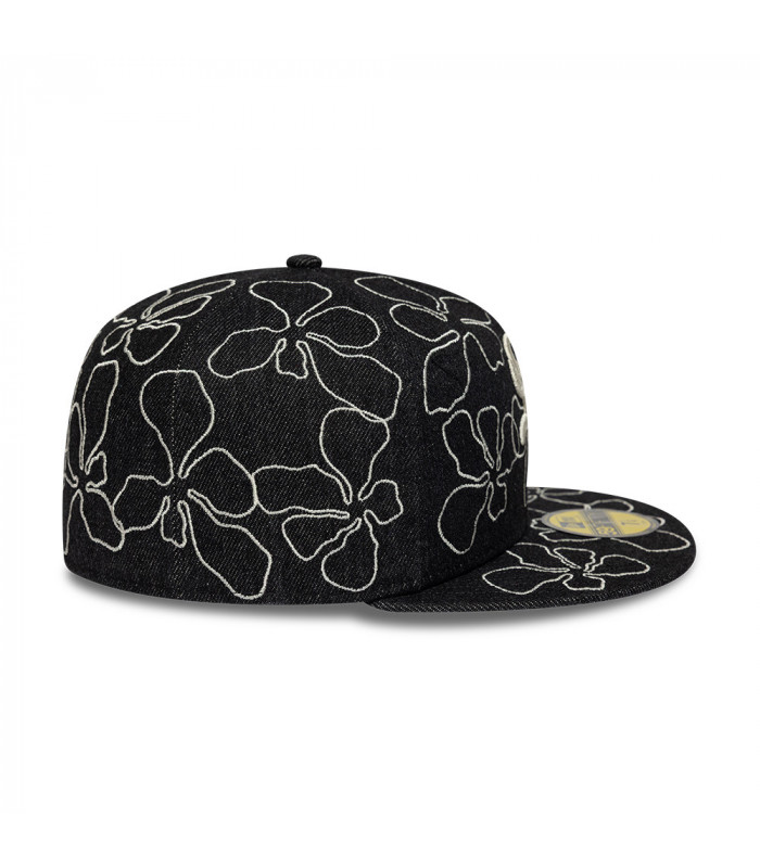 Gorra 59Fifty MLB Chicago White Sox Floral Denim Negro