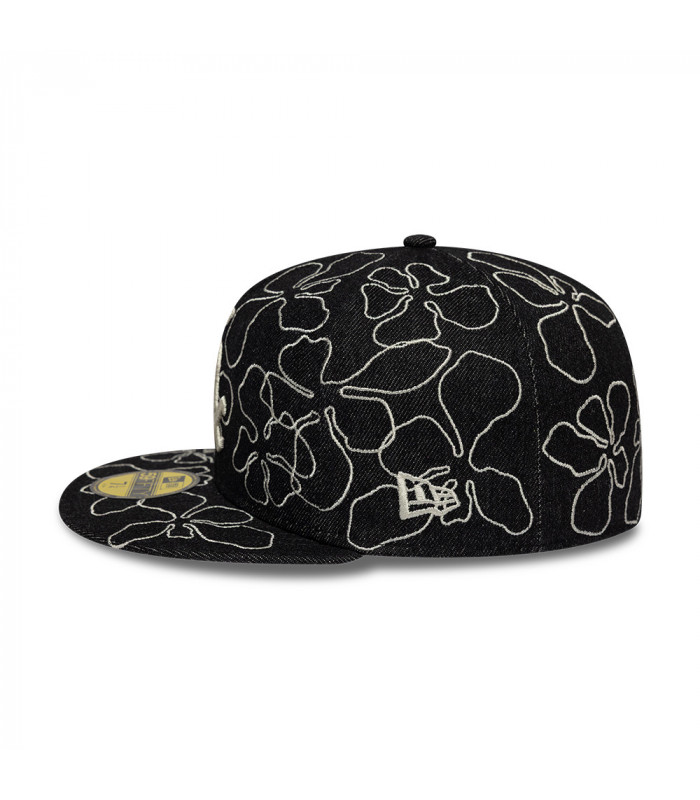 Gorra 59Fifty MLB Chicago White Sox Floral Denim Negro