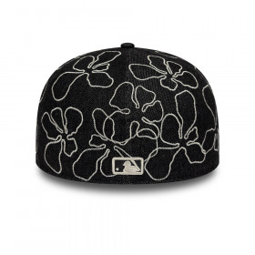 Gorra 59Fifty MLB Chicago White Sox Floral Denim Negro