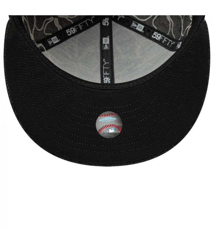 Gorra 59Fifty MLB Chicago White Sox Floral Denim Negro
