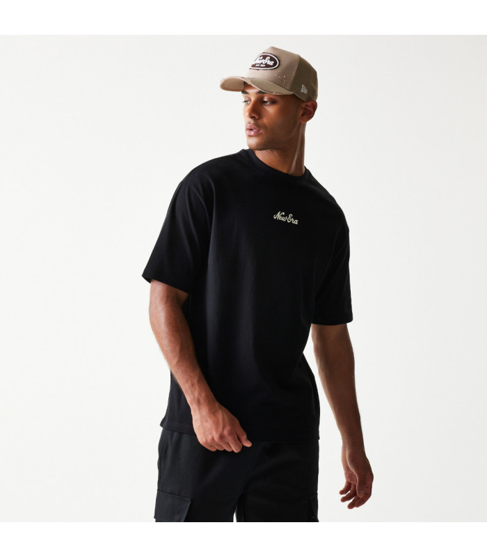 Polera New Era Script Negro
