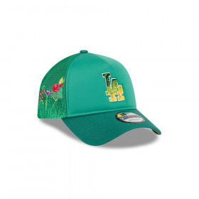 Gorra 9Forty AF MLB La Dodgers Gradient Logo Floral Verde
