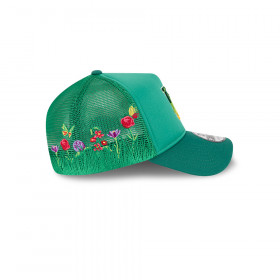Gorra 9Forty AF MLB La Dodgers Gradient Logo Floral Verde