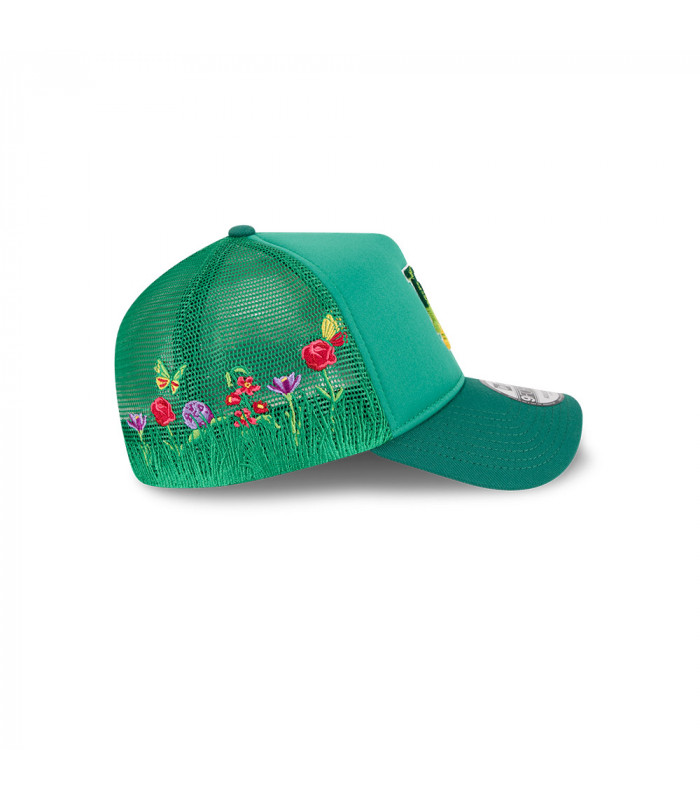 Gorra 9Forty AF MLB La Dodgers Gradient Logo Floral Verde