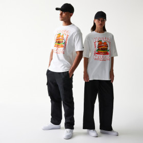 Polera New Era Food Graphic Blanco