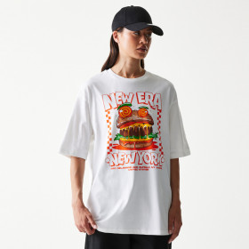 Polera New Era Food Graphic Blanco