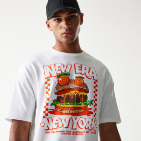 Polera New Era Food Graphic Blanco